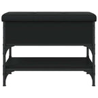 Schuhbank Schwarz 62x42x45 cm Holzwerkstoff