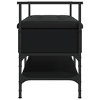 Schuhbank Schwarz 85,5x42x57,5 cm Holzwerkstoff