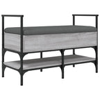 Schuhbank Grau Sonoma 85,5x42x57,5 cm Holzwerkstoff