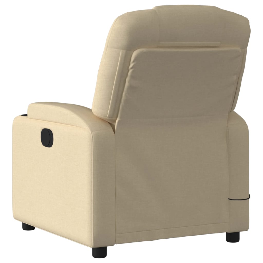 Massagesessel Elektrisch Creme Stoff