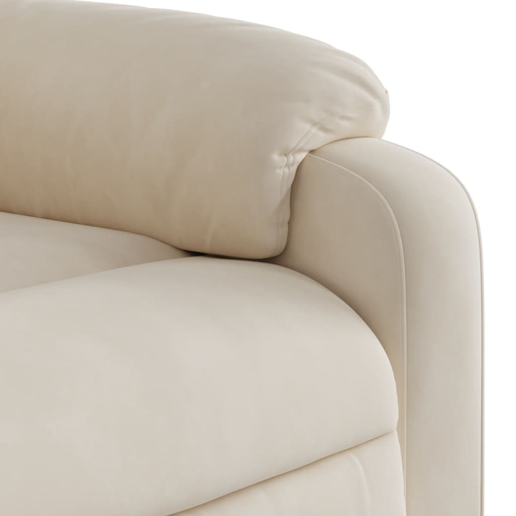 Relaxsessel mit Aufstehhilfe Beige Mikrofasergewebe