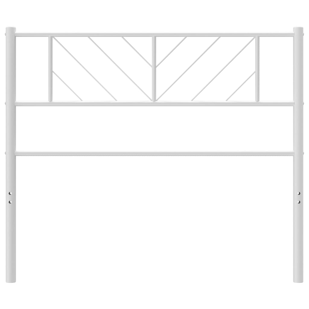 Kopfteil Metall Weiß 75 cm