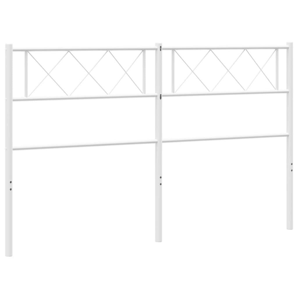 Kopfteil Metall Weiß 120 cm