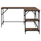 Schreibtisch Braun Eichen-Optik 139x139x75 cm Holzwerkstoff