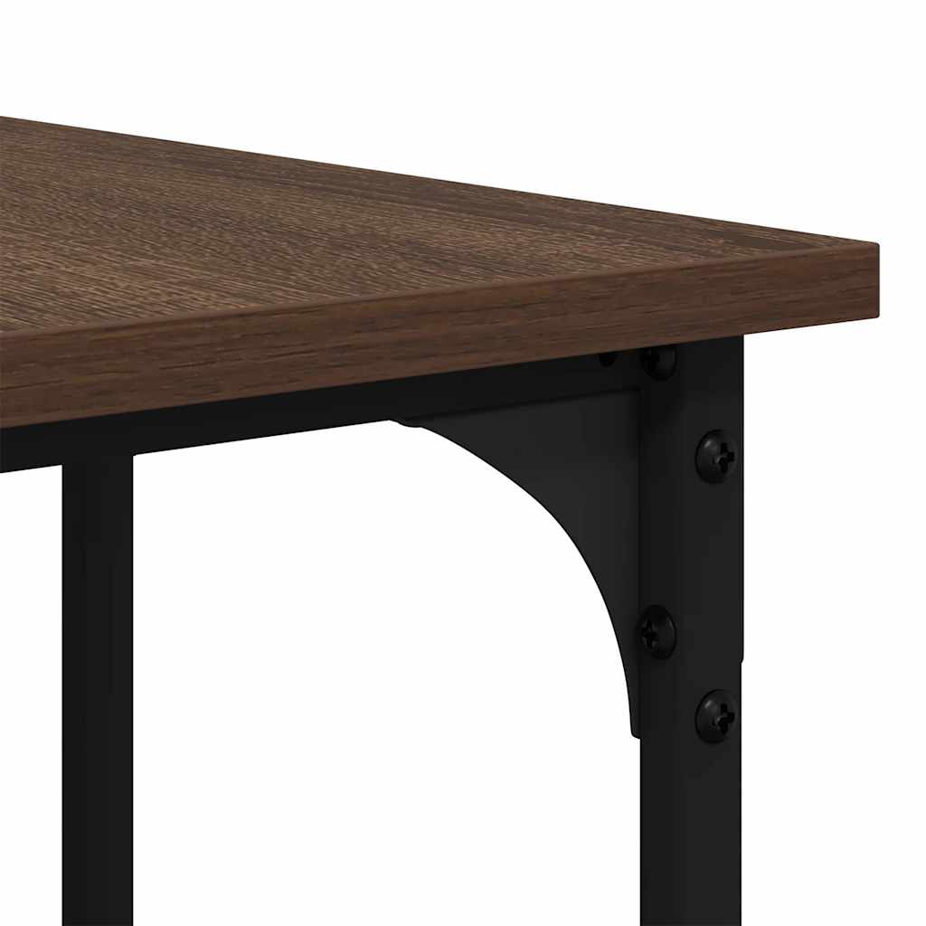 Schreibtisch Braun Eichen-Optik 139x139x75 cm Holzwerkstoff