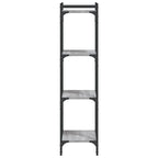 Bücherregal 4 Böden Grau Sonoma 40x30x120 cm Holzwerkstoff