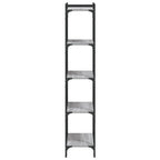 Bücherregal 5 Böden Grau Sonoma 60x30x154 cm Holzwerkstoff