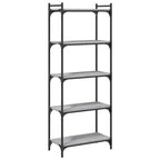 Bücherregal 5 Böden Grau Sonoma 60x30x154 cm Holzwerkstoff