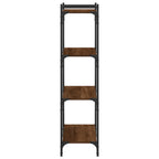 Bücherregal 4 Böden Braun Eiche-Optik 80x30x120cm Holzwerkstoff