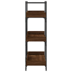 Bücherregal 3 Böden Braun Eichen-Optik 100x33x108,5 cm