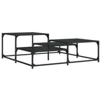 Couchtisch Schwarz 107x107x40 cm Holzwerkstoff