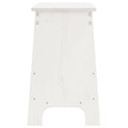 Flurbank Weiß 100 x 28 x 45 cm Massivholz Kiefer