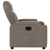 Relaxsessel Taupe Stoff