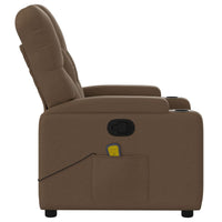 Massagesessel Braun Stoff