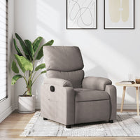 Relaxsessel Taupe Stoff