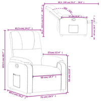 Relaxsessel Taupe Mikrofasergewebe