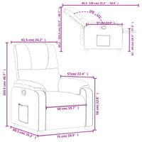 Relaxsessel Beige Mikrofasergewebe