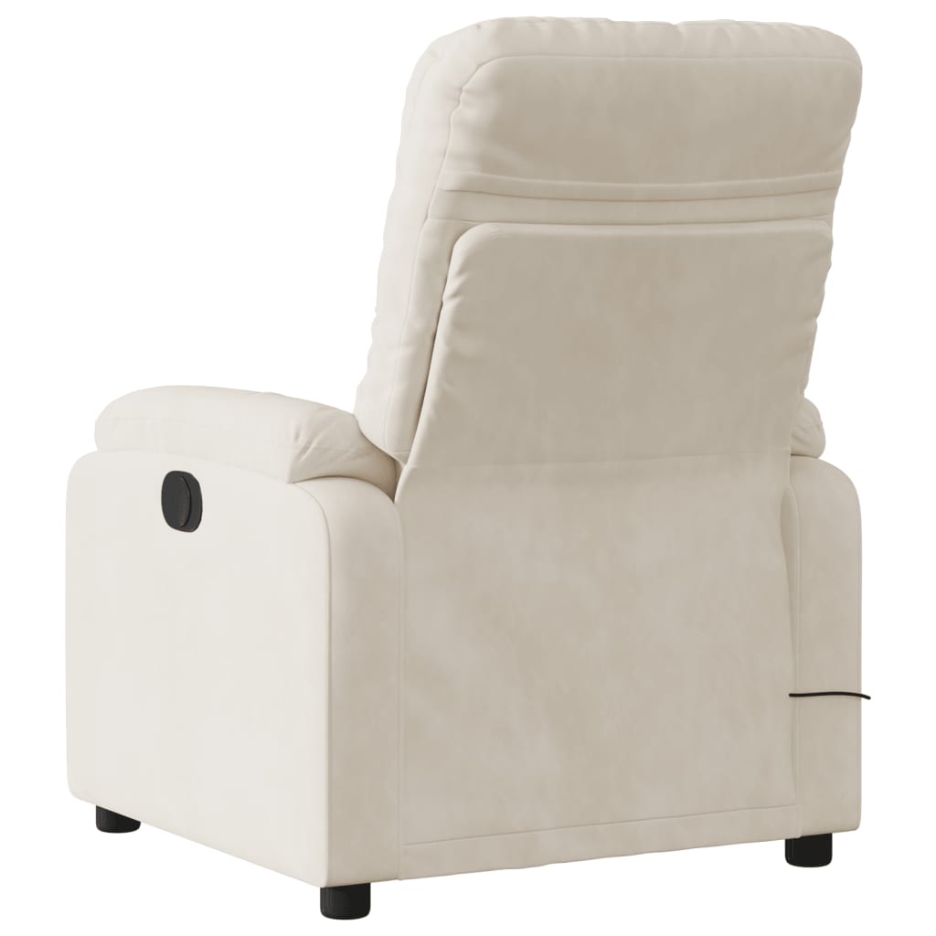 Massagesessel Beige Mikrofasergewebe