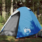 Kuppel-Campingzelt 2 Personen Blau Wasserdicht