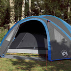 Kuppel-Campingzelt 4 Personen Blau Wasserdicht