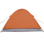 Kuppel-Campingzelt 3 Personen Orange Wasserdicht