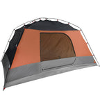 Campingzelt mit Vorzelt 4 Personen Orange Wasserdicht