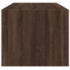 Couchtisch mit Glastüren Braun Eichen-Optik 102x50x42 cm