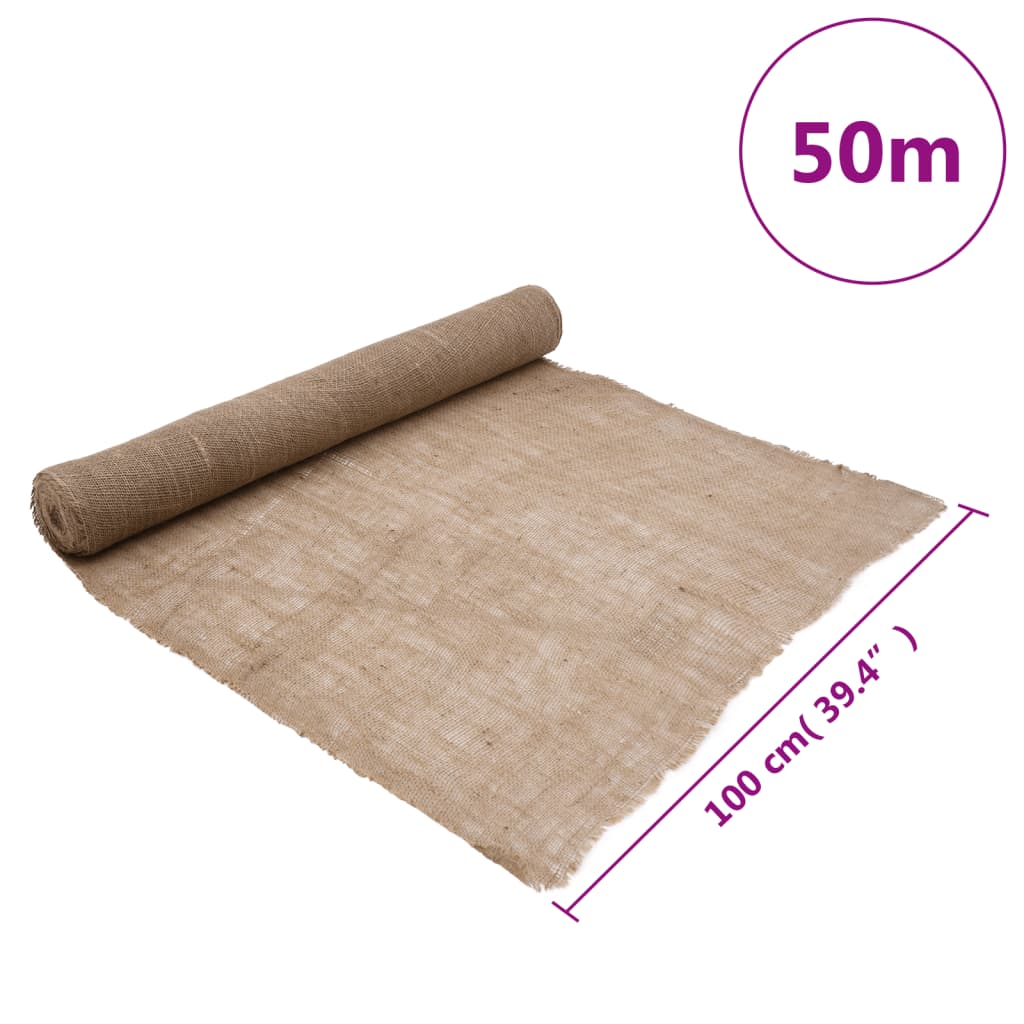 Jute-Rollen 2 Stk. 1x50 m 100 % Jute 200 g/m²