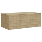 Gartentruhe Beige 984L Poly Rattan