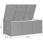 Gartentruhe Beige 984L Poly Rattan