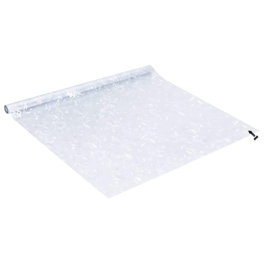 Fensterfolien 4 Stk. Matt Blumenmuster PVC