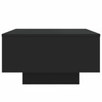 Couchtisch mit LED-Leuchten Schwarz 55x55x31 cm