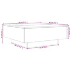 Couchtisch Betongrau 80x80x31 cm Holzwerkstoff