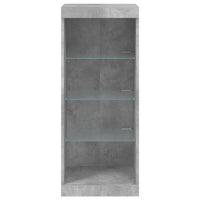 Sideboard mit LED-Leuchten Betongrau 41x37x100 cm