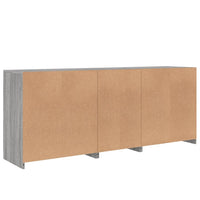 Sideboard mit LED-Leuchten Grau Sonoma 162x37x67 cm