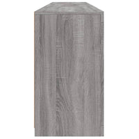 Sideboard mit LED-Leuchten Grau Sonoma 181,5x37x67 cm