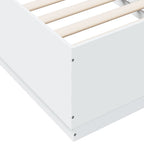 Bettgestell mit LED Weiß 90x190 cm Holzwerkstoff