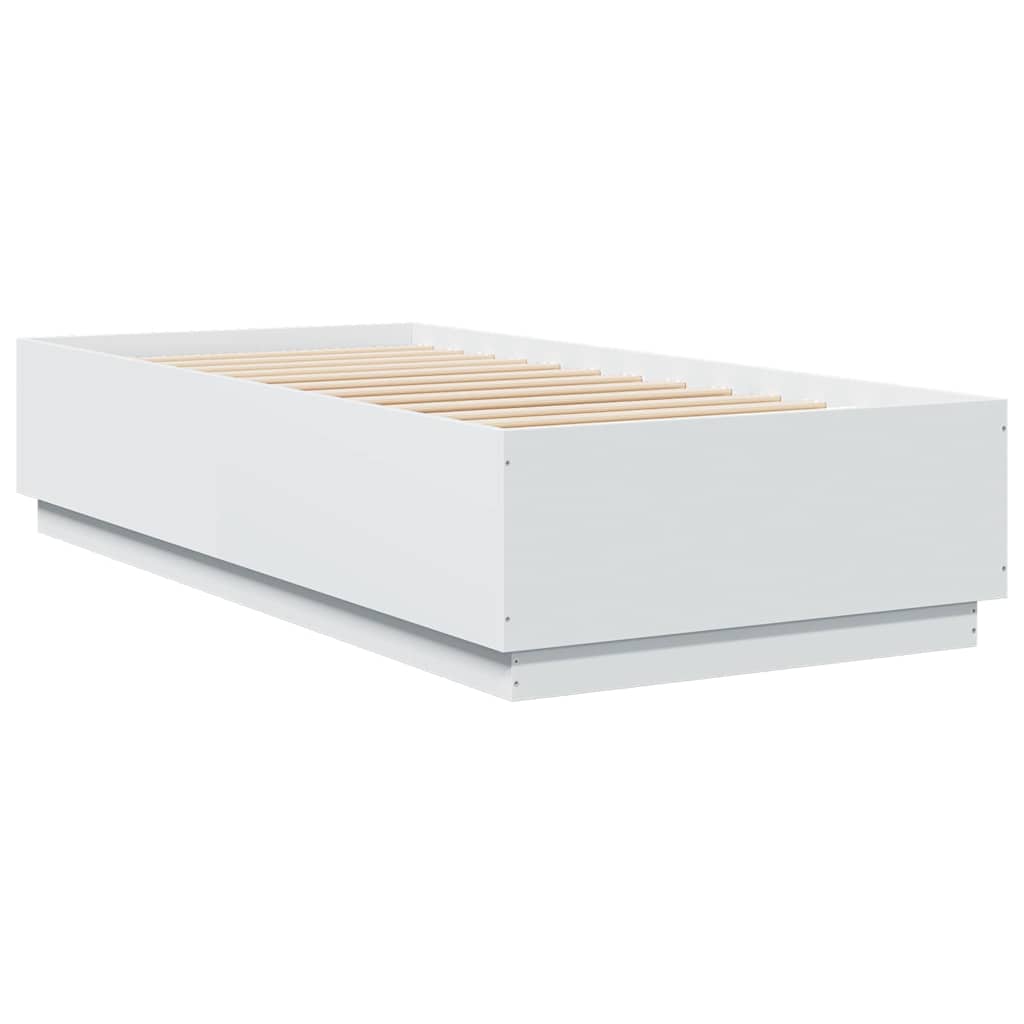 Bettgestell Weiß 100x200 cm Holzwerkstoff