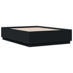 Bettgestell Schwarz 120x190 cm Holzwerkstoff