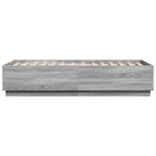 Bettgestell Grau Sonoma 90x190 cm Holzwerkstoff