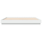 Bettgestell mit LED Weiß 200x200 cm