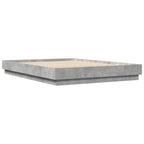 Bettgestell Betongrau 120x200 cm Holzwerkstoff