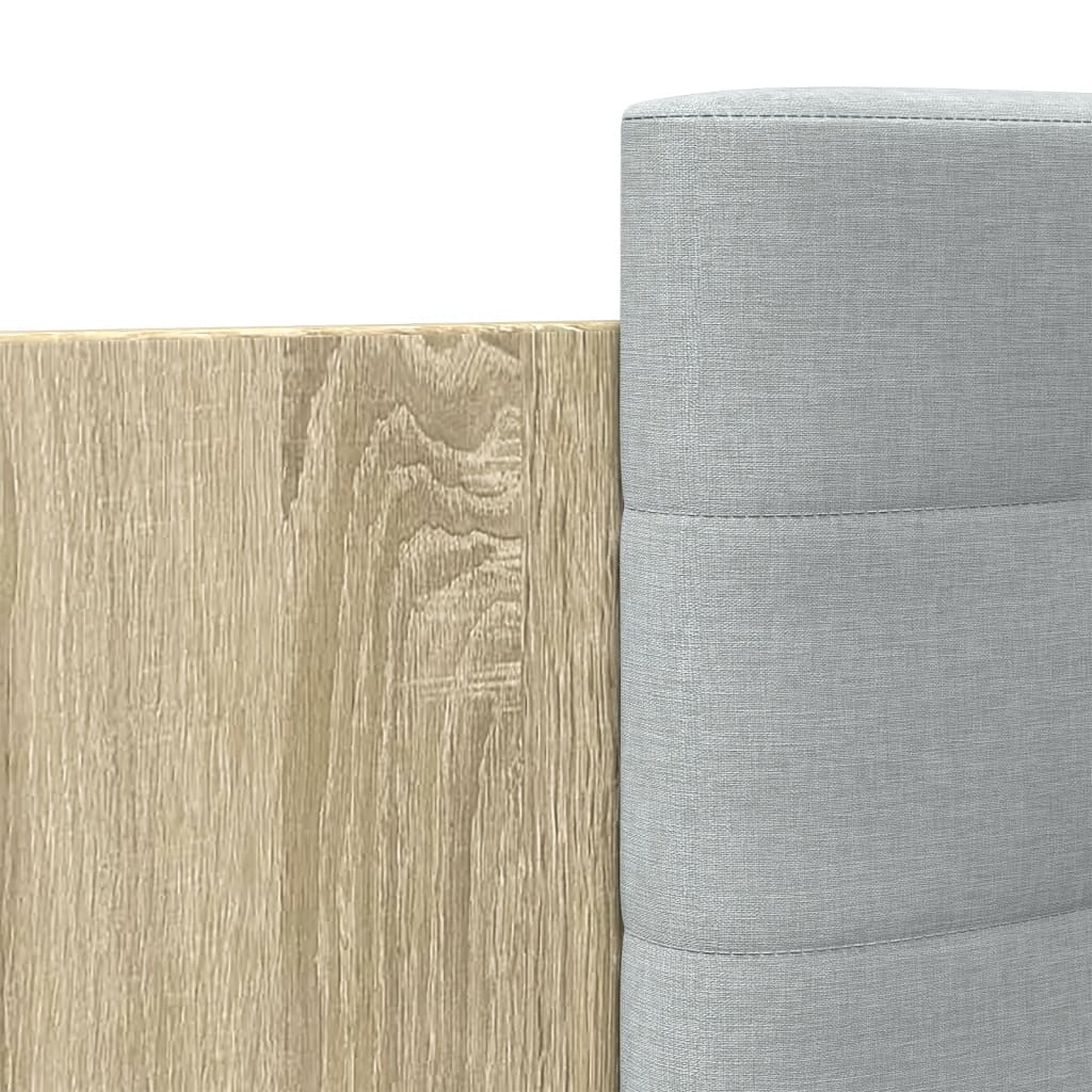 Bettgestell mit Kopfteil Sonoma-Eiche 140x200 cm Holzwerkstoff