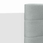 Bettgestell mit Kopfteil und LED-Leuchten Weiß 75x190 cm