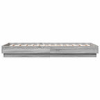 Bettgestell Grau Sonoma 90x190 cm Holzwerkstoff