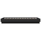 Bettgestell Schwarz 75x190 cm Holzwerkstoff
