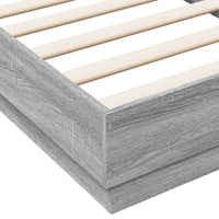 Bettgestell Grau Sonoma 75x190 cm Holzwerkstoff