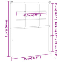 Kopfteil Metall Weiß 80 cm