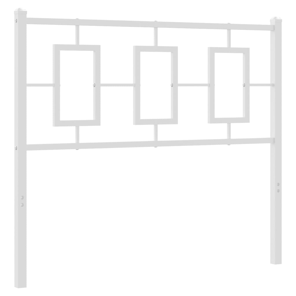 Kopfteil Metall Weiß 100 cm