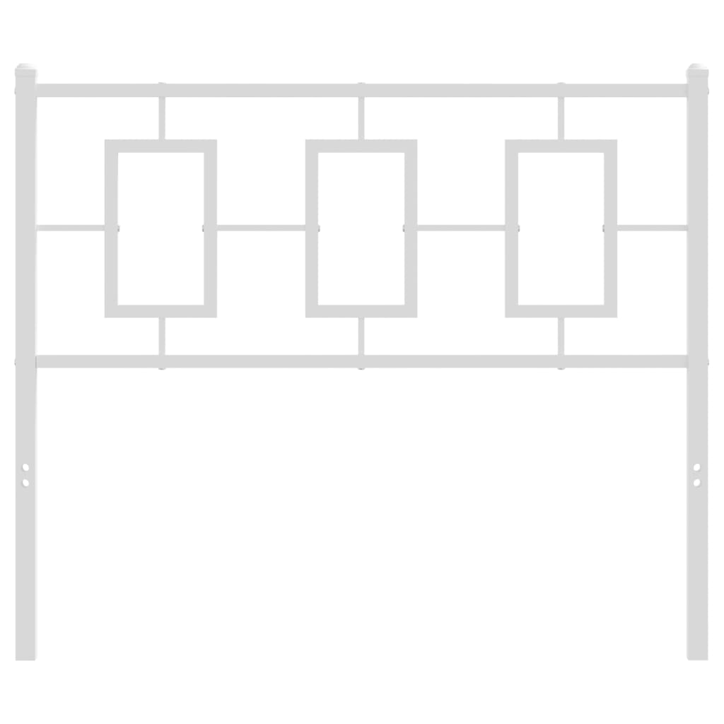 Kopfteil Metall Weiß 100 cm